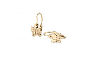 Arany bébi és gyermek fülbevaló bf-p02-sa - 