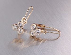 Arany bébi és gyermek fülbevaló k.f-ld-442 - Arany gyerek fülbevaló