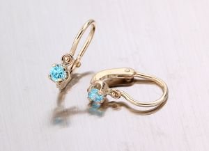 Arany bébi és gyermek fülbevaló n.r-ld-447s-vk - Arany baba fülbevalók