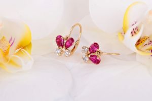 Arany bébi és gyermek fülbevaló x.-a140.4.101 - Arany gyerek fülbevaló