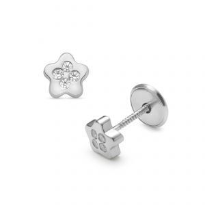 LISA fehér arany baba és gyermek fülbevaló JTAG-0331 - Arany baba fülbevalók