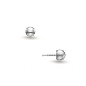 LISA fehér arany csavaros vég JTAG-0365-18 - Arany baba fülbevalók