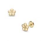 LISA arany gyermek fülbevaló csavaros dús virág JTAG-4207